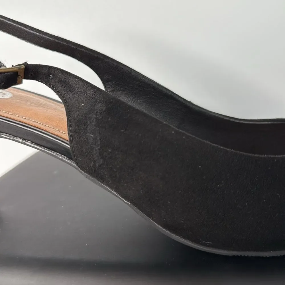 Dressbarn Pam Black Slingback Pumps Size 8